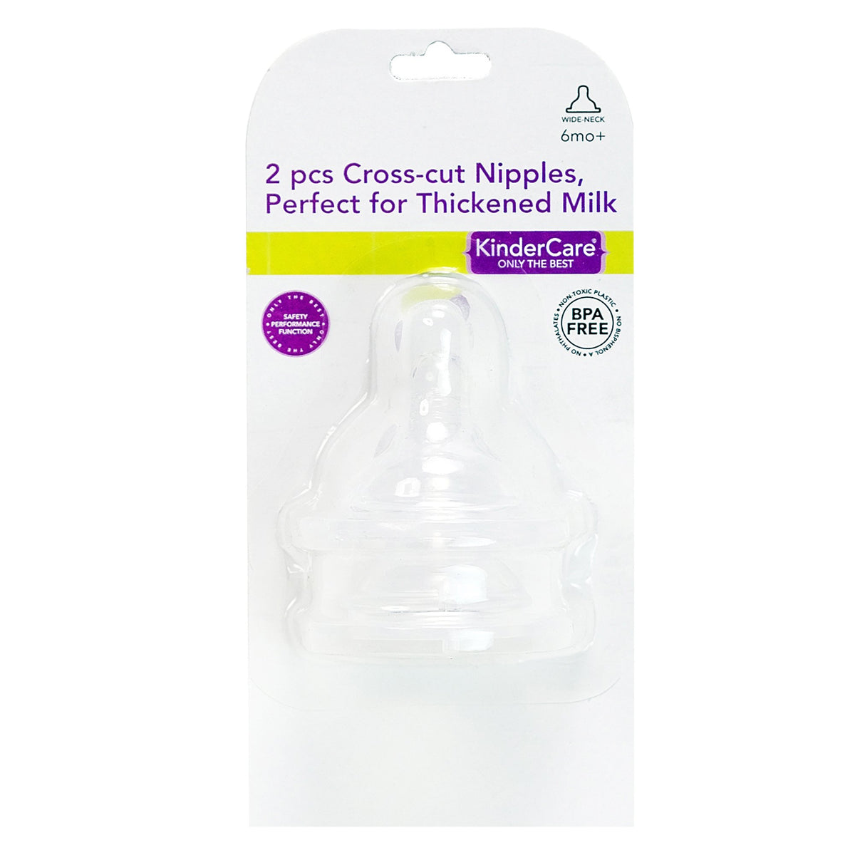 Cross cut store baby bottle nipples