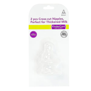 2pc Standard Silicone Nipple (Cross-Cut)