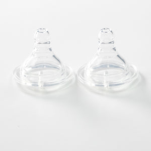 2pcs Wide Neck Silicone Nipple (Medium Flow)