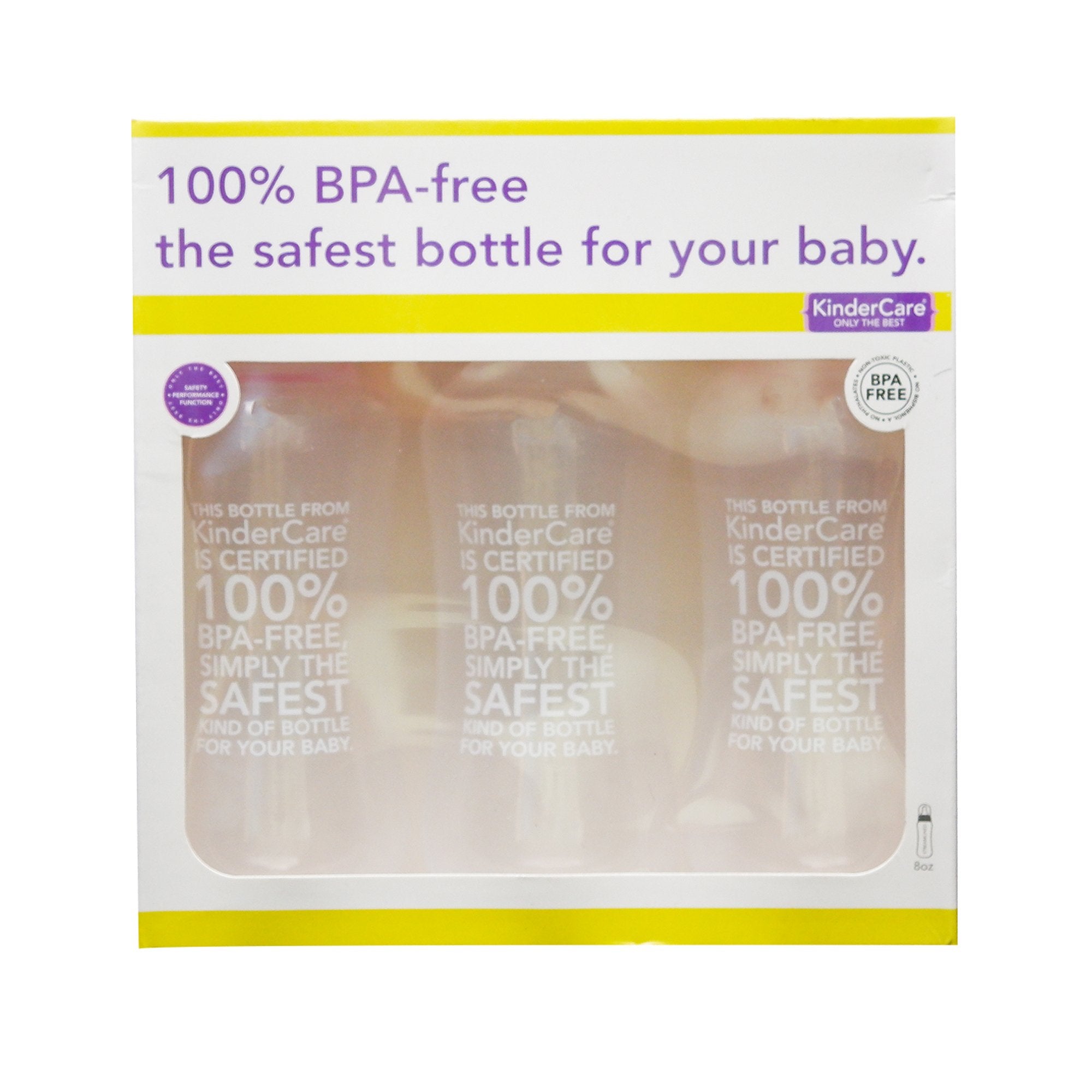 8oz BPA-Free Streamlined Bottle (Set of 3)