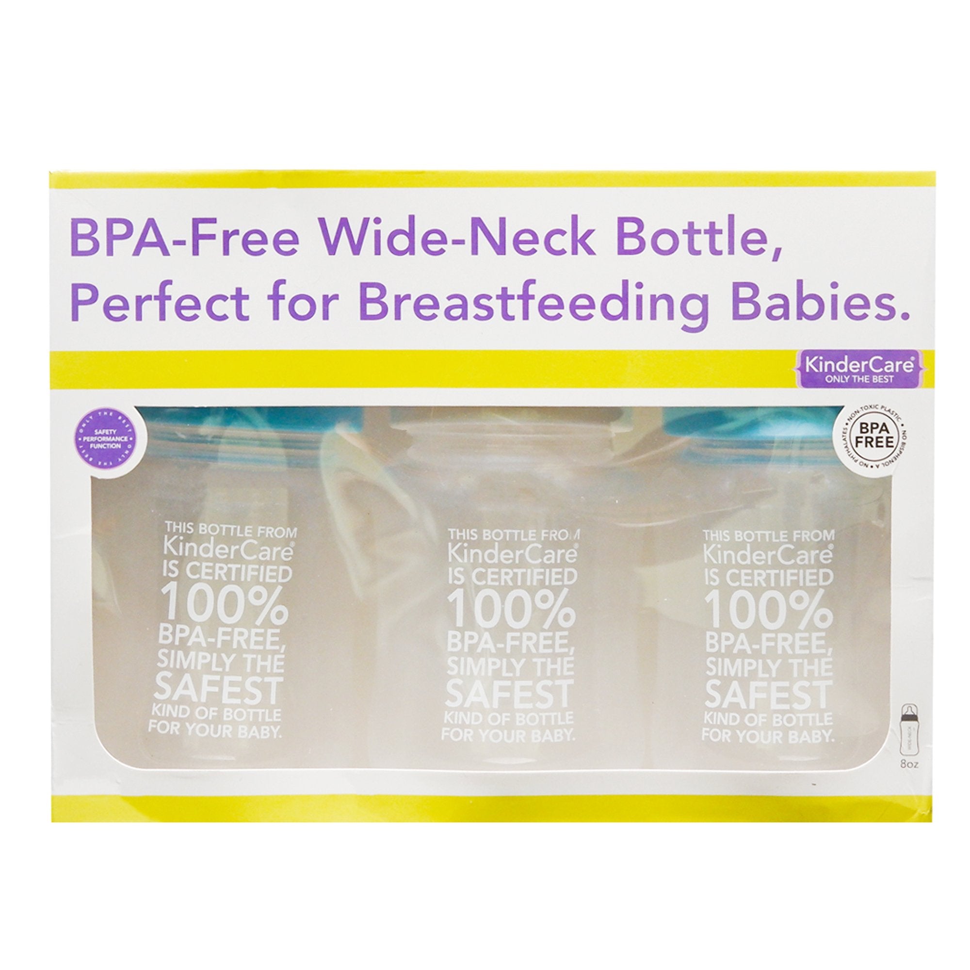 8oz BPA-Free Wide Neck Bottle (Set of 3)