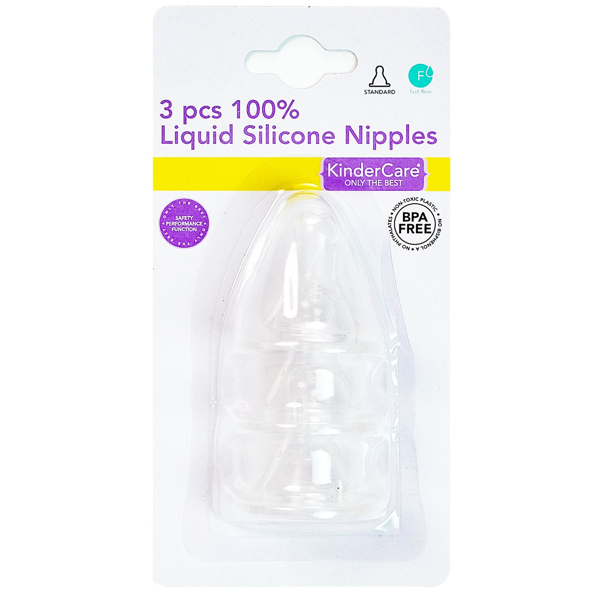 3pcs. Silicone Nipple (Fast Flow)