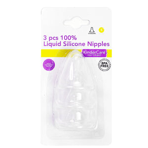 3pcs. Silicone Nipple (Slow Flow)